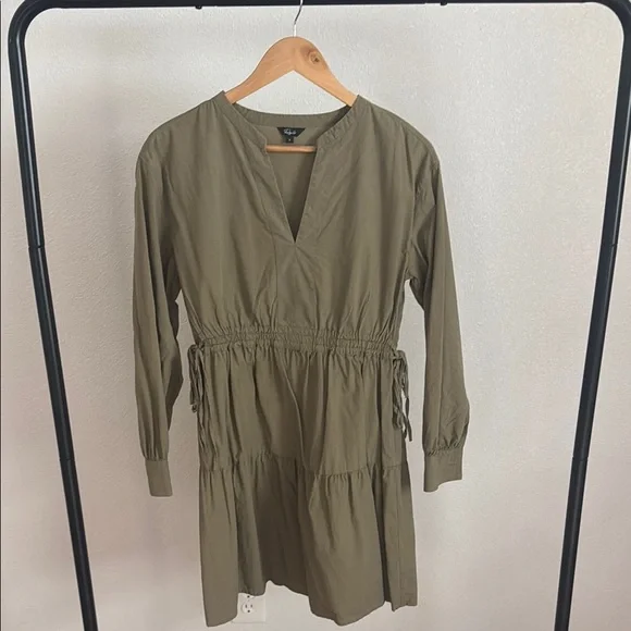 Rails | Dresses | Rails Ivy Moss Green Tie Waist Tiered Dress Size S |  Poshmark